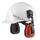 Headphones with helmet mount Snr=22Db