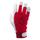 Leather gloves White/Red JLE 301