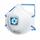 Unixair 111V FFP1 RD Filtering half mask with Exhalation valve 