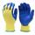 Blue Kevlar Cut-Resistant Work Gloves With Latex Coating