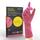 Allsafe Household PINK Cotton flock-lined, pink, medium weight latex Reusable Household gloves