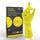 Allsafe Household YELLOW Cotton flock-lined, Yellow, medium weight latex Reusable Household gloves