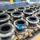 JIS 5K DN150 marine single-sphere rubber expansion joint, ABS and CCS certified 180mm molded rubber bellow with hot-dip galvanized forged steel flanges for high-temperature cooling lines.