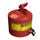 5 Gallon Steel Safety Can for Laboratories, Type I, Bottom Faucet, Red